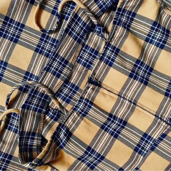 TWIK Yellow Plaid Spaghetti-Strap Dress (it’s giving Clueless) - Picture 4 of 7